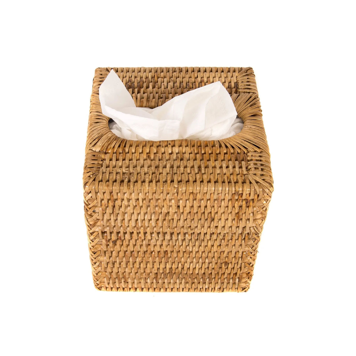 Rattan Woven Tissue Box Cover