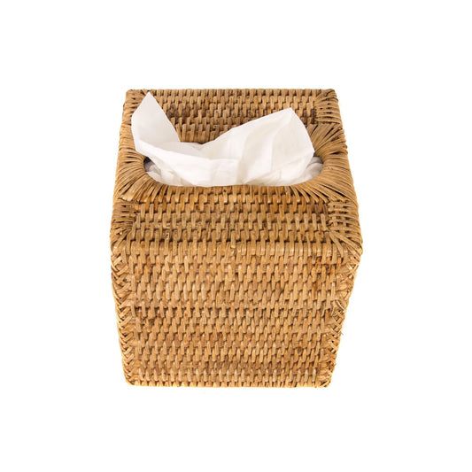 Rattan Woven Tissue Box Cover