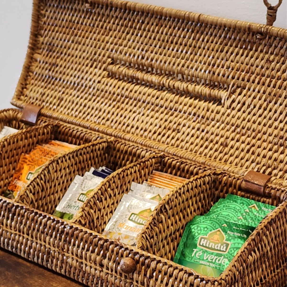 Rattan Tea Storage Box