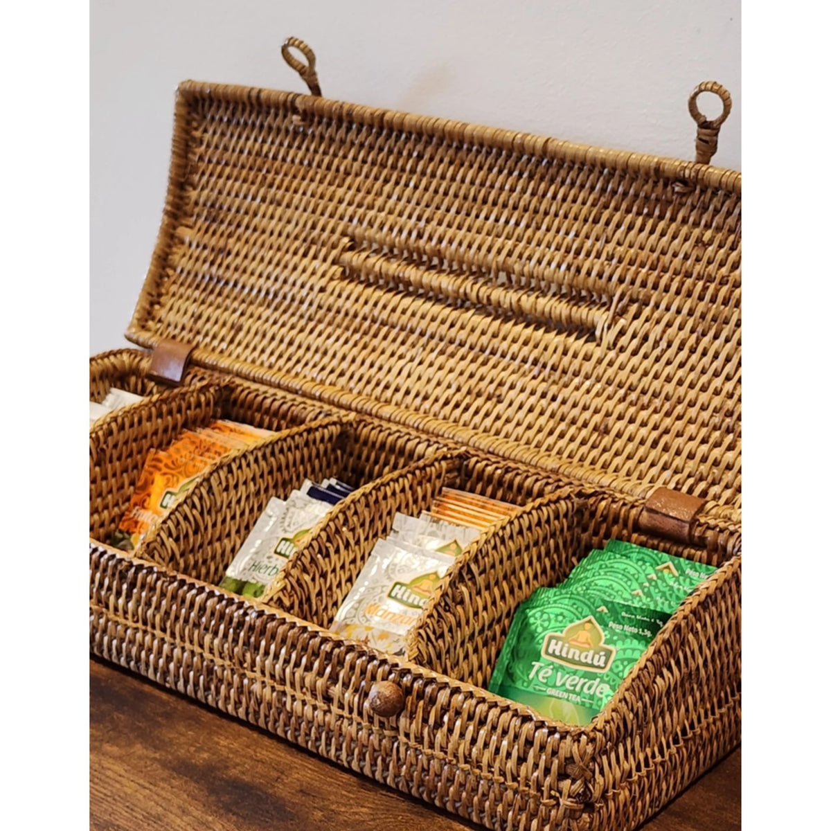 Rattan Tea Storage Box