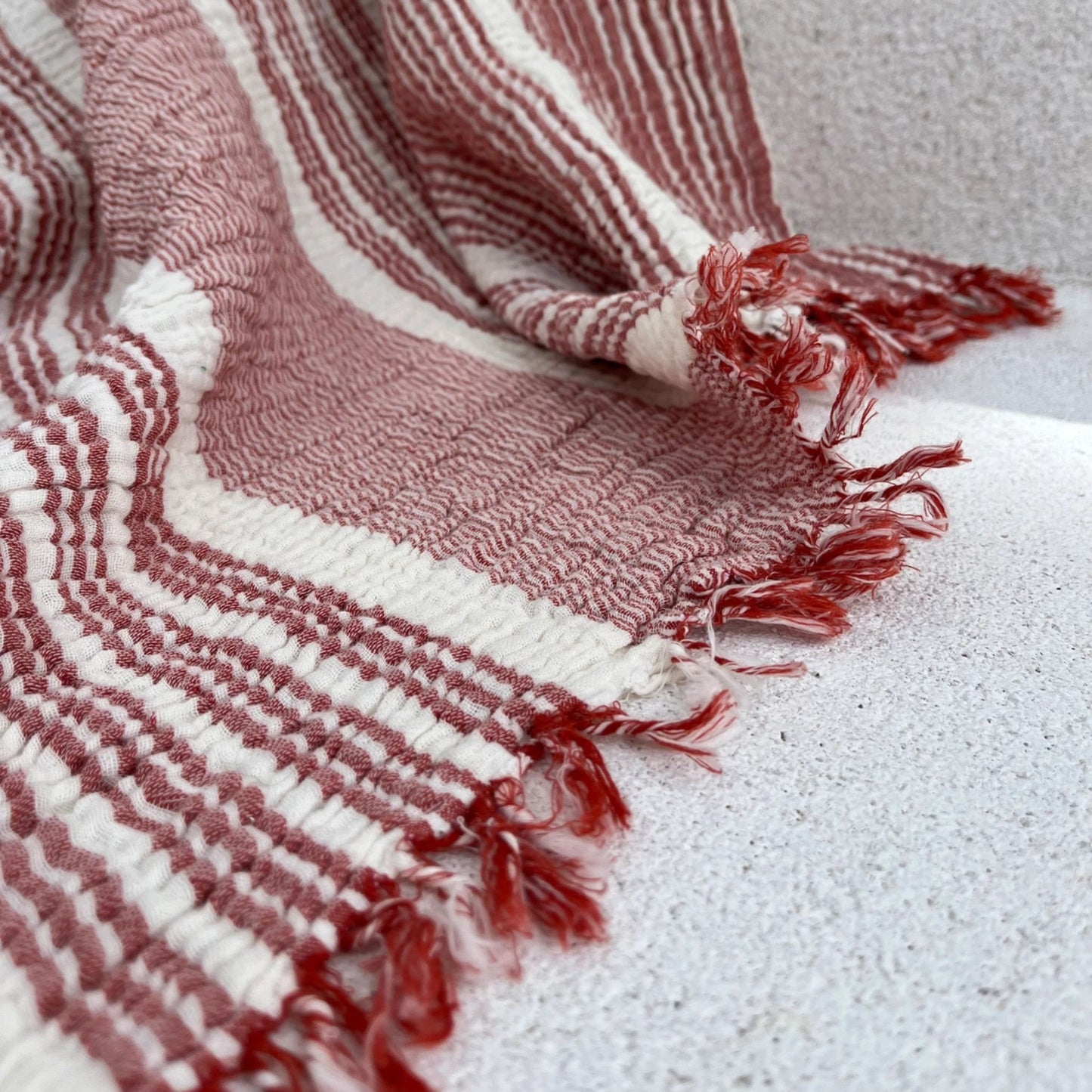 Stripe Muslin Throw