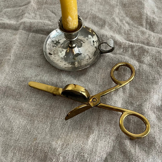 Vintage Brass Wick Trimmer Snuffer