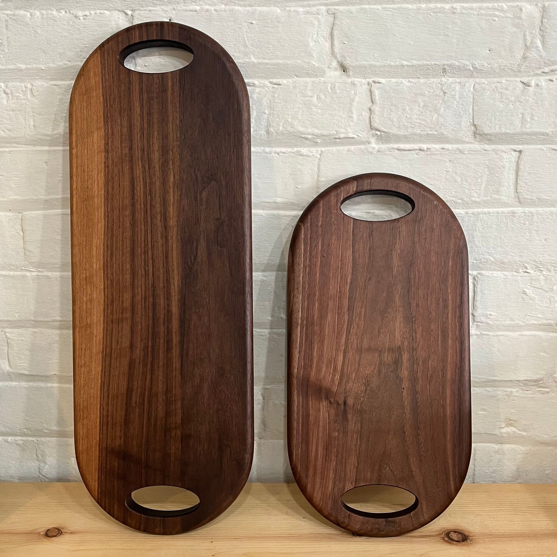 walnut wood bread and cheese board set of 2