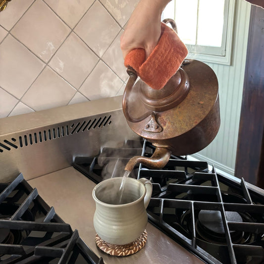 Wool Pot Holder with Pockets
