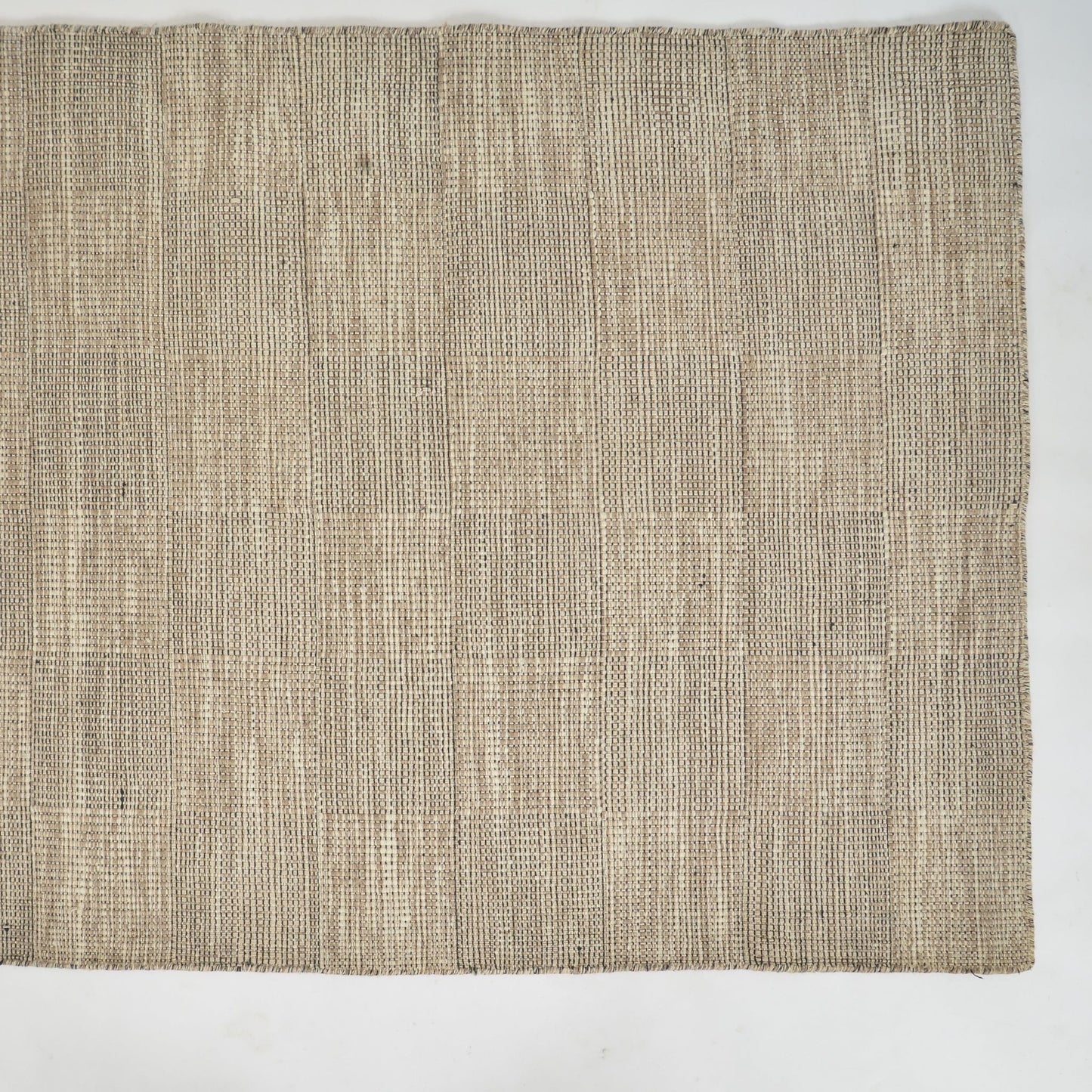 Check Stitch Handwoven Wool Cotton Rug 8' x 5'