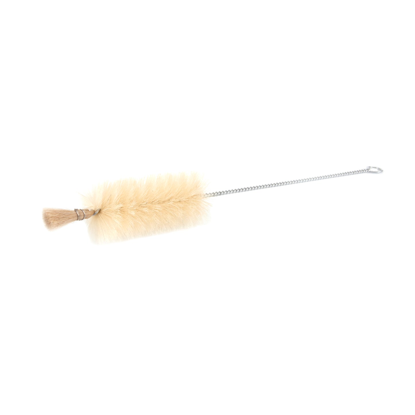 18.5-inch long bottle cleaning brush with bristle tip and hanging loop 