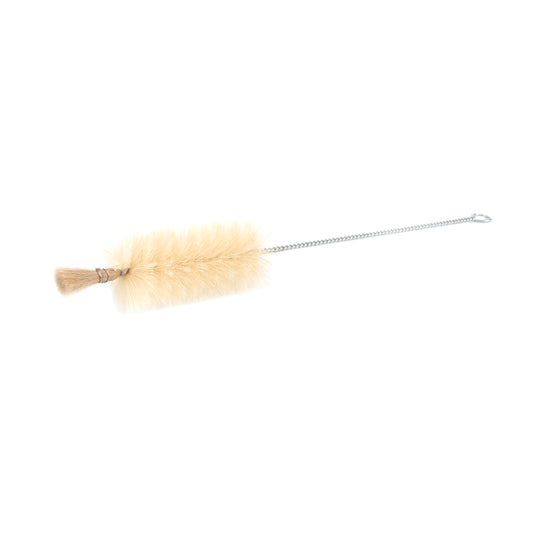 18.5-inch long bottle cleaning brush with bristle tip and hanging loop 