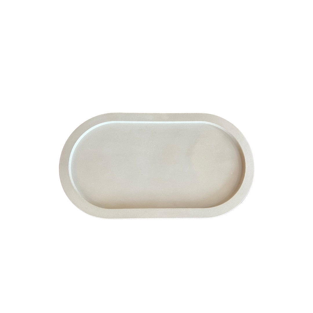 Concrete Oval Tray