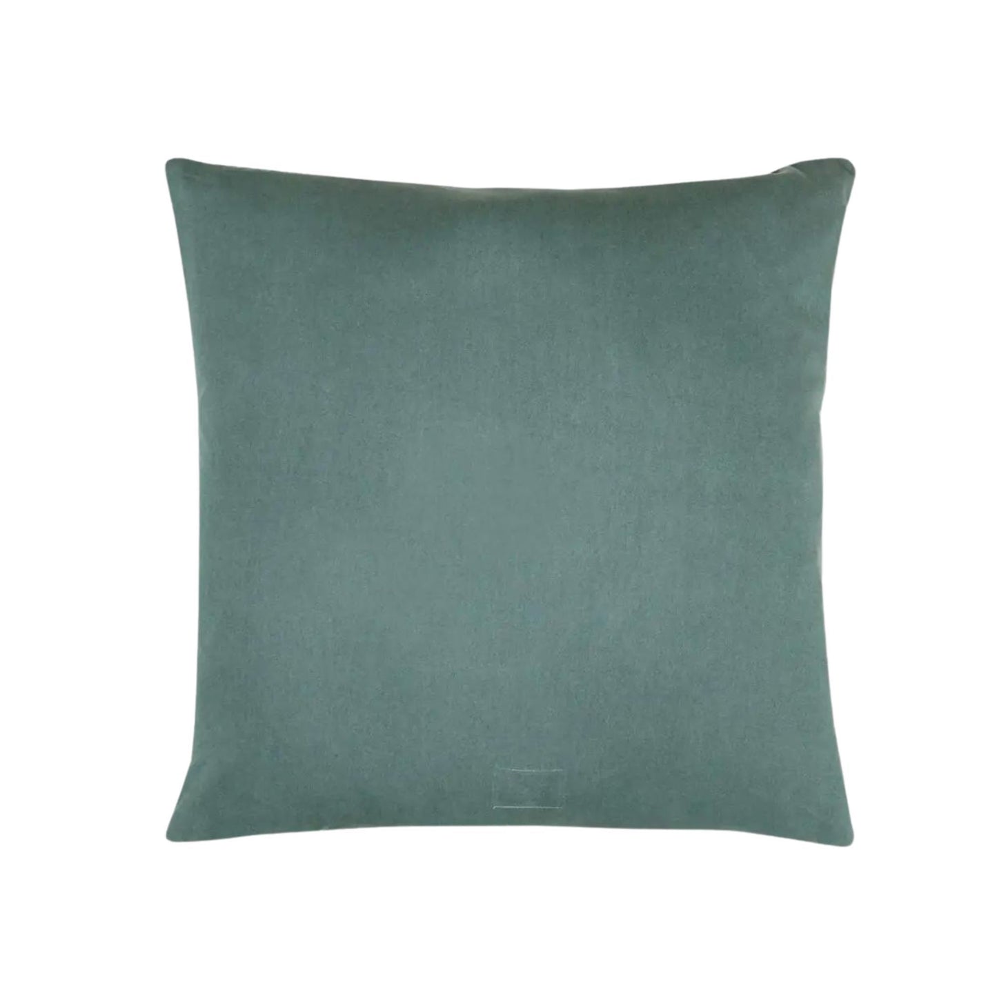 Cross Stitch Organic Cotton Throw Pillow - Spruce