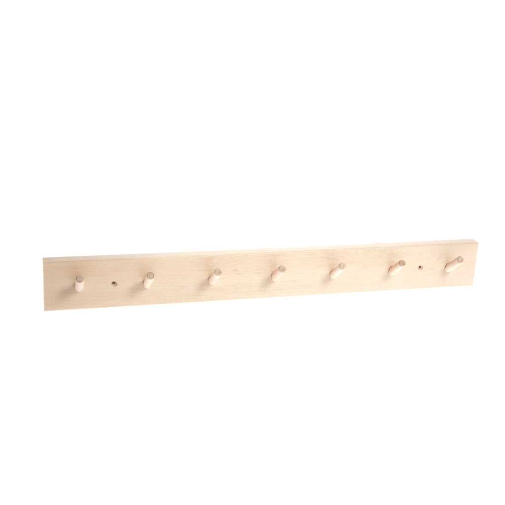 Birch Wood Peg Rack With 7 Hooks – Kaaterskill Market