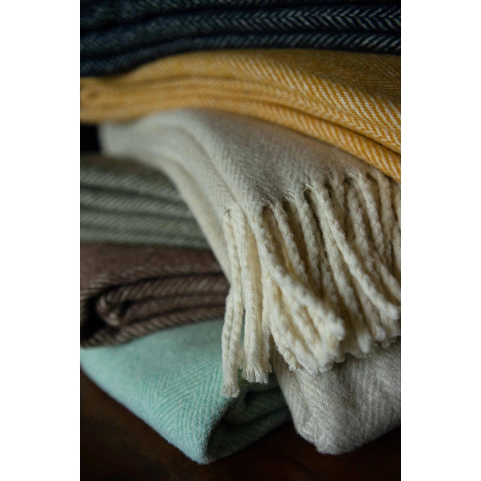 Brushed cotton blanket hot sale