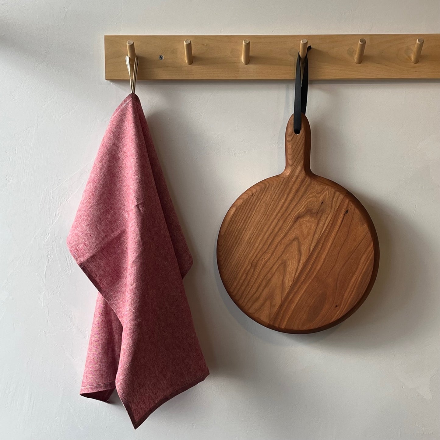 red cloth hanging napkin