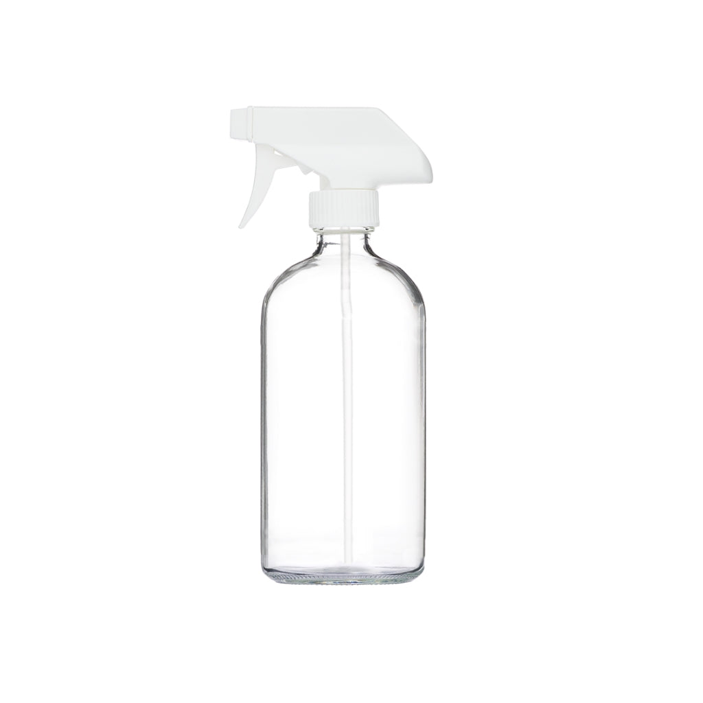 Clear Glass Reusable Spray Bottle 16oz