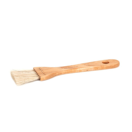 7.5 inch long pastry brush made birchwood and horse-hair bristles