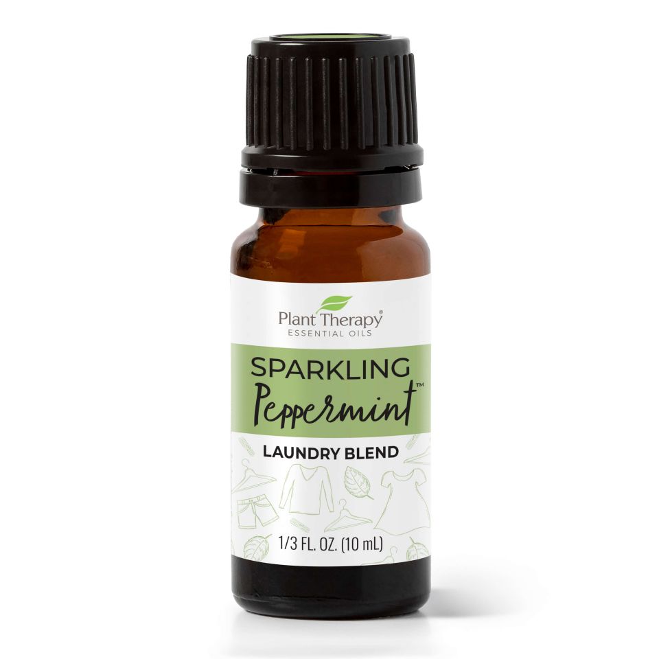 Peppermint essential oil laundry blend for wool dryer balls or all-purpose home cleaners